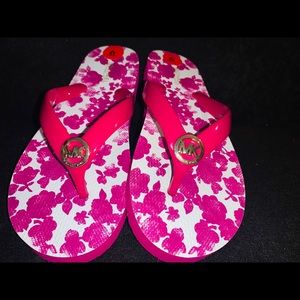 Michael Kors Pink Flip Flops Size 6